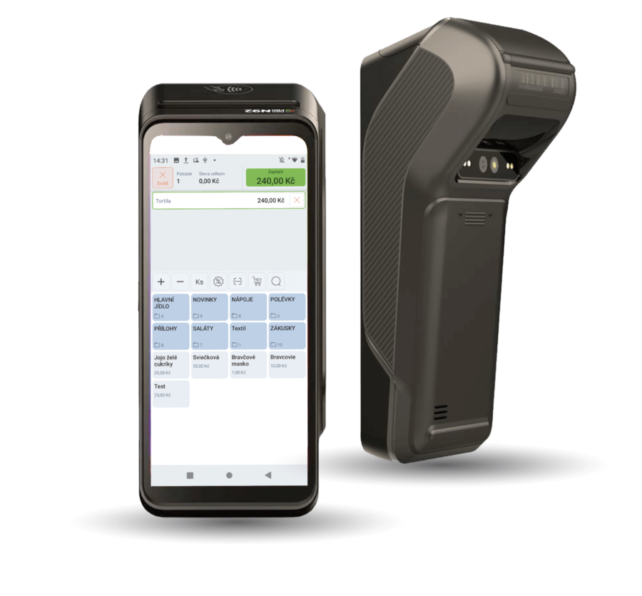 N92 -Platební terminál s pokladnou, tiskárnou a skenerem